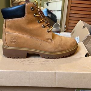 Timberlands Wheat 6in Waterproof Lace Boots